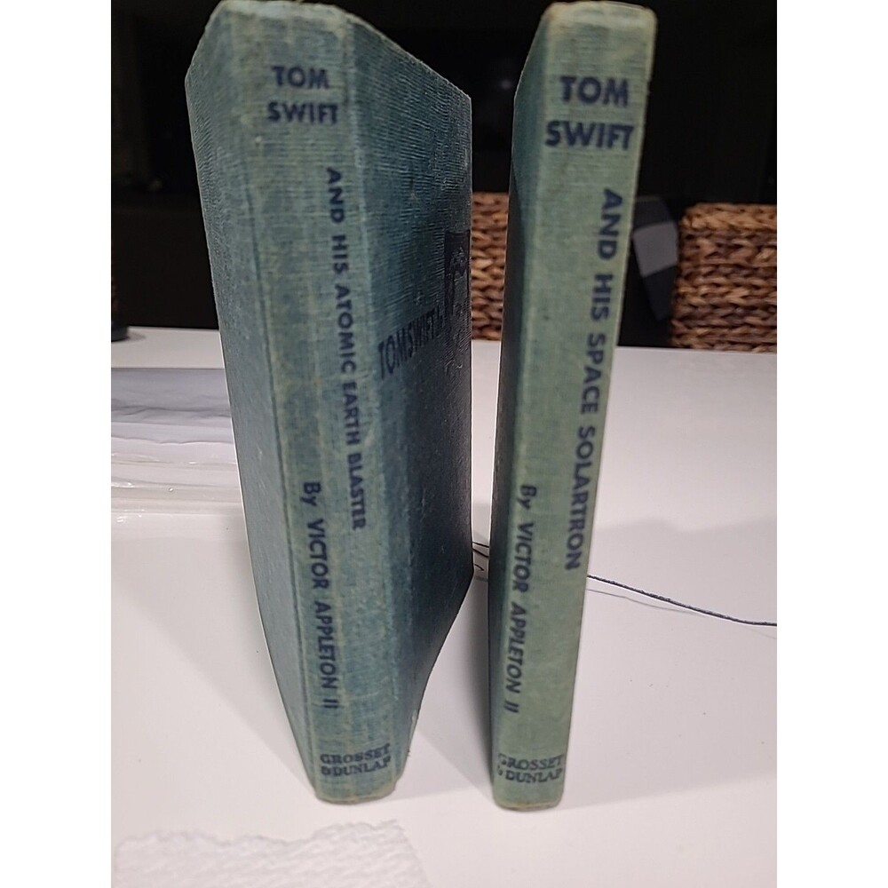 Tom Swift and His Atomic Earth Blaster  And His Space Solartron 1954/1958 HC B17
